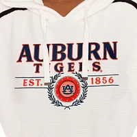 Women's Gameday Couture Cream Auburn Tigers Down, Set, Go Pullover Hoodie and Shorts Set