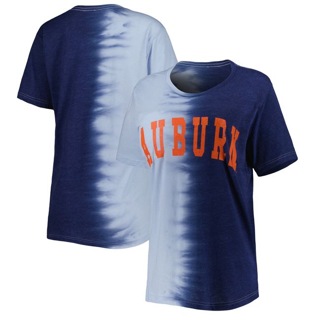 T-shirt Gameday Couture Navy Auburn Tigers Find Your Groove Split-Dye pour femme