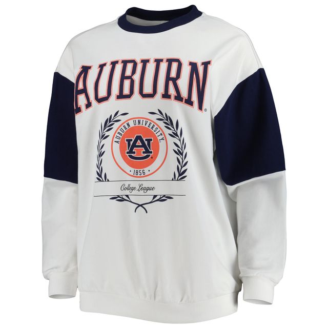 Sweat Gameday Couture White Auburn Tigers It's A Vibe Dolman pour femme