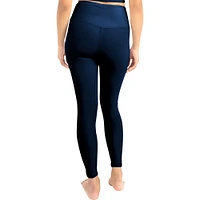 Ensemble soutien-gorge et leggings mi-longs doux au beurre Certo Navy Auburn Tigers pour femmes