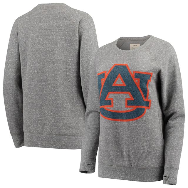 Sweat-shirt Pressbox gris chiné Auburn Tigers Big Team Logo Knobi Fleece Tri-Blend Crew Neck pour femme