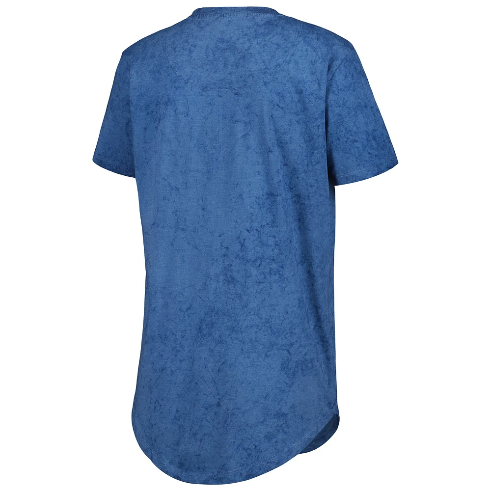 Women's Pressbox Navy Auburn Tigers Southlawn Sun-Washed T-Shirt