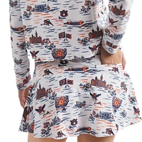 Women's Smith & Quinn White/Orange Auburn Tigers Tailgate Collection Molly Skort