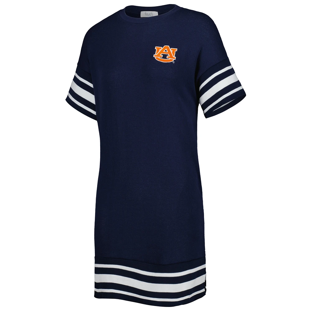 Women's Touch Navy Auburn Tigers Cascade T-Shirt Dress