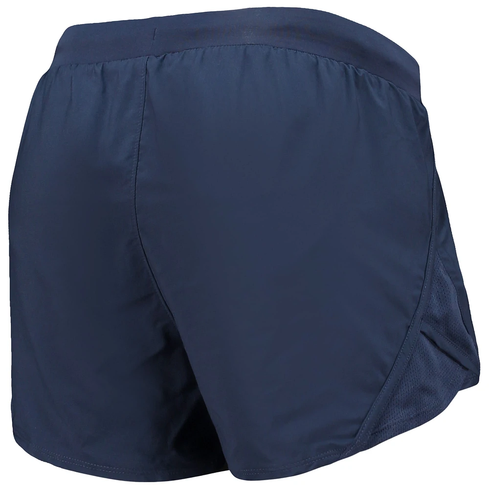 Women's Under Armour Navy Auburn Tigers Fly By Run 2.0 Performance Shorts