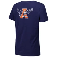Women's Under Armour Navy Auburn Tigers Logo V-Neck T-Shirt