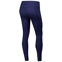 Women's Under Armour Navy Auburn Tigers Meridian Luxe Performance Leggings