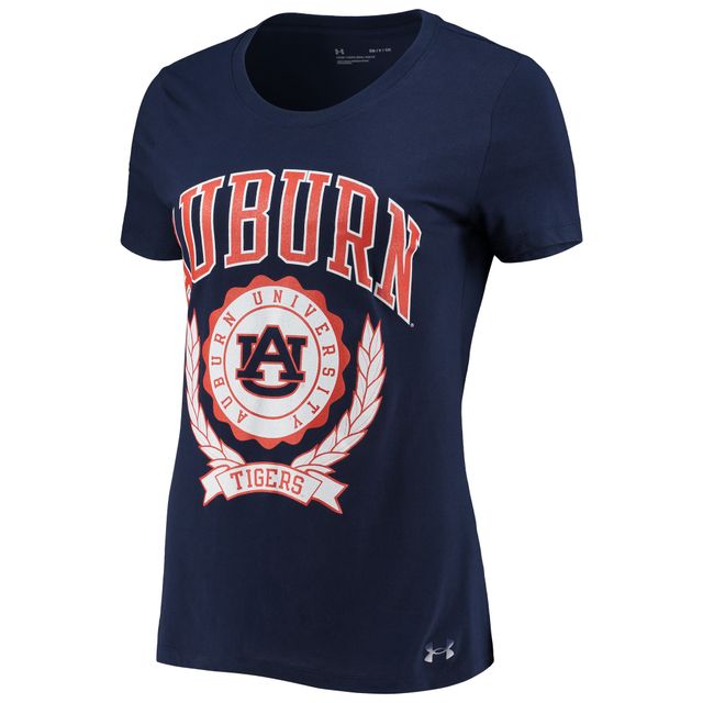 T-shirt Under Armour Navy Auburn Tigers pour femme