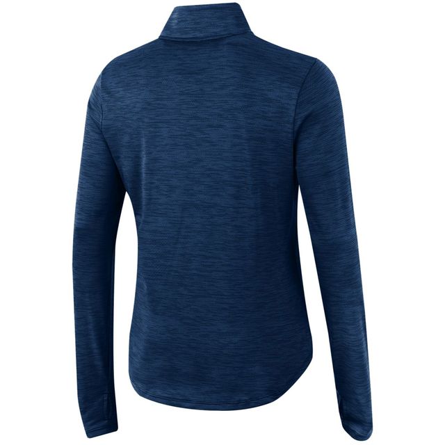 UAR AUB MARINE FEMME VENT TECH 1-4 ZIP VESTE JACLADQZP