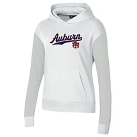 Women's Under Armour White Auburn Tigers All Day Pullover Hoodie