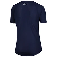 Women's Under Armour White Gameday Pinstripe Raglan T-Shirt