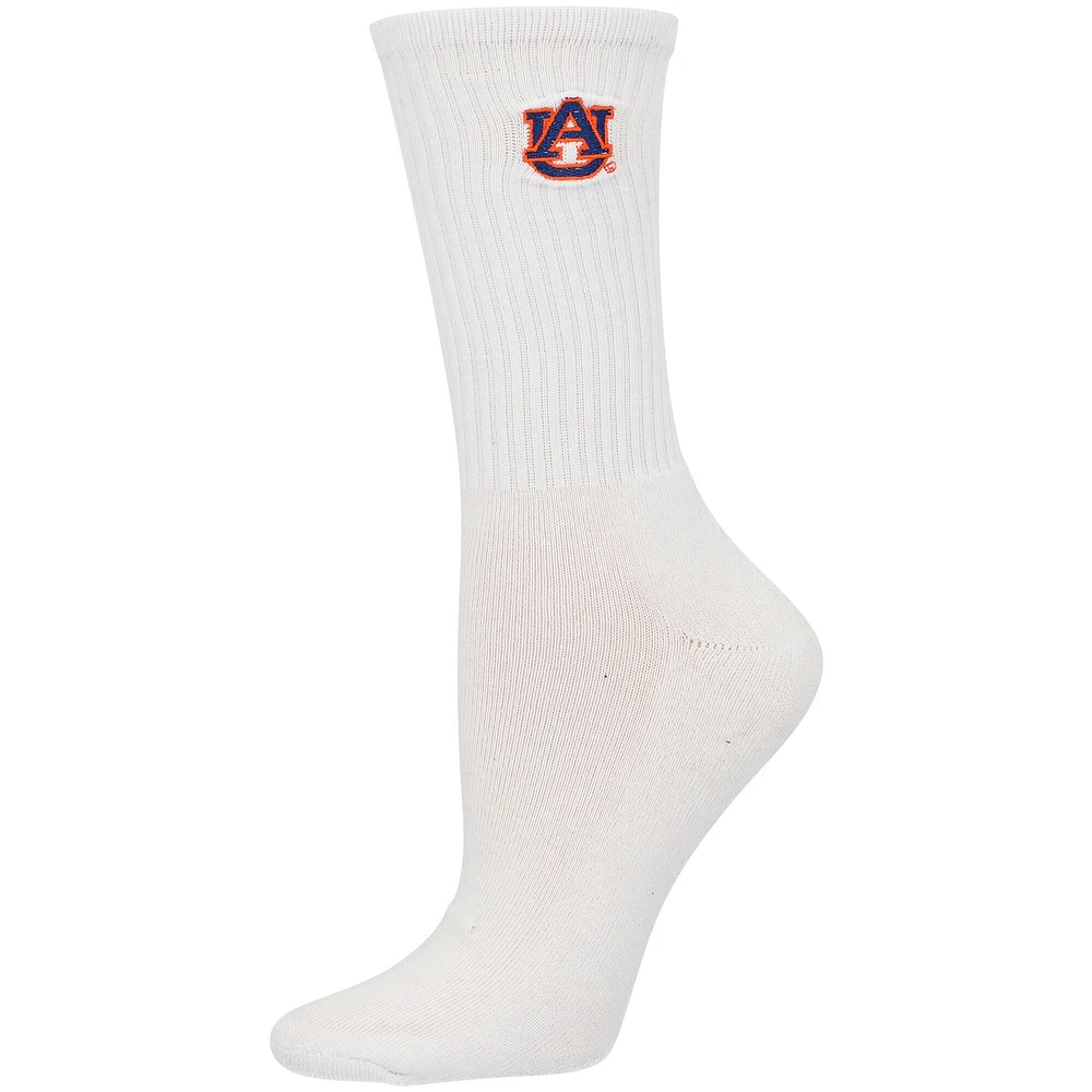 Women's ZooZatz Navy/White Auburn Tigers 2-Pack Quarter-Length Socks