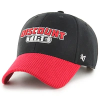 Men's '47  Black Austin Cindric Discount Tire Triple Hit Corduroy Adjustable Hat
