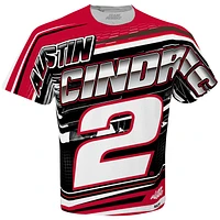 Men's Team Penske White Austin Cindric Sublimated Speedster T-Shirt