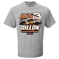 Men's Richard Childress Racing Team Collection  Heather Gray Austin Dillon Bass Pro Shops Rival T-Shirt