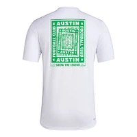 Men's adidas White Austin FC Local Wrap T-Shirt