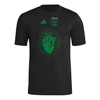 Men's adidas  Black Austin FC 2025 Jersey Hook AEROREADY T-Shirt