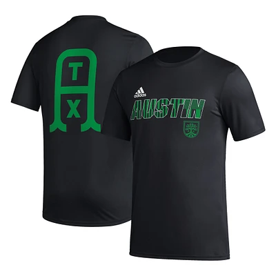 T-shirt adidas Austin FC Team Jersey Hook AEROREADY noir pour homme