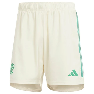 Men's adidas Cream Austin FC 2024 Away Authentic Shorts