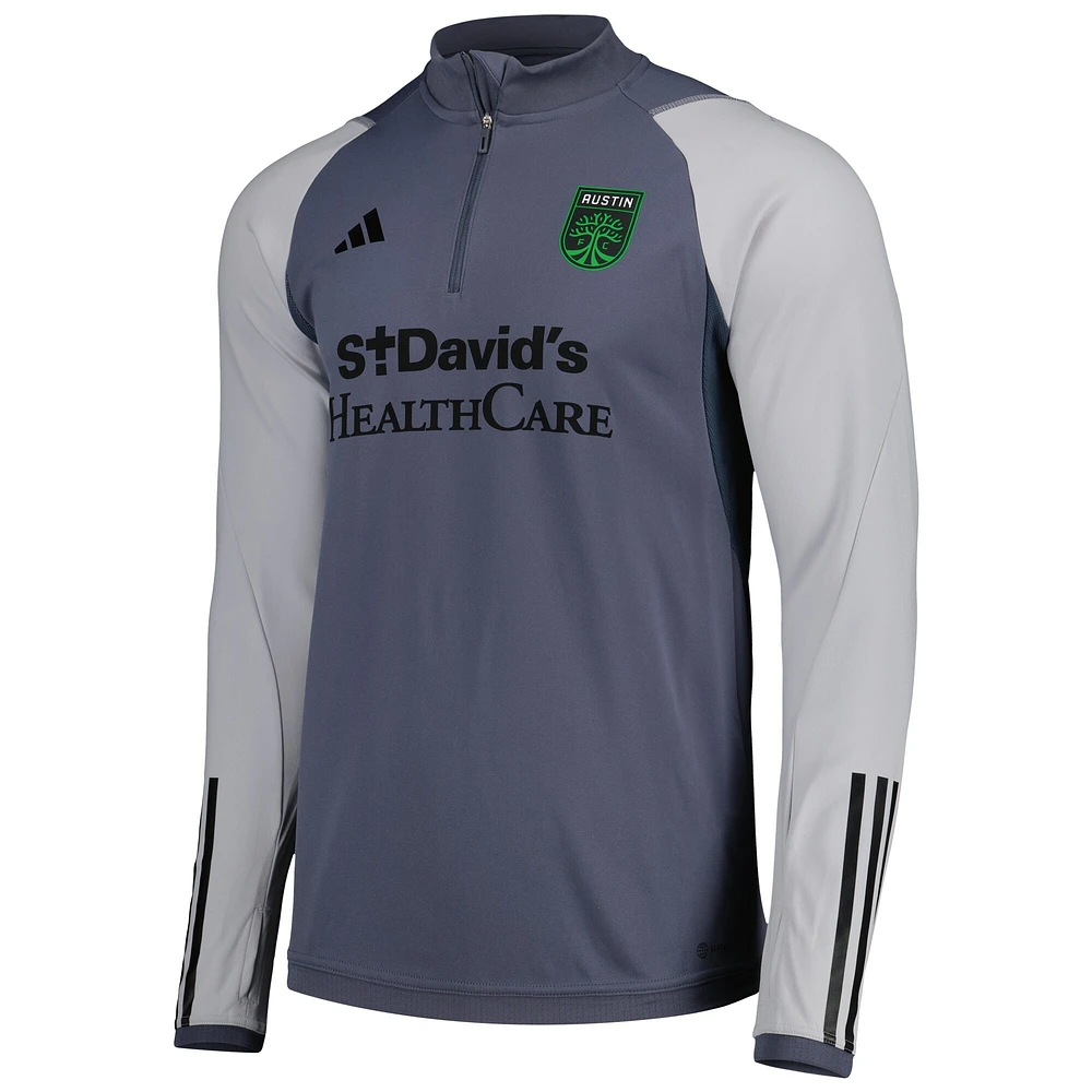 Haut d'entraînement adidas Austin FC 2023 On-Field AEROREADY gris pour homme