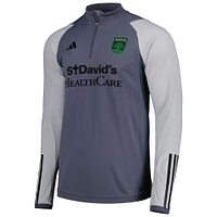 Haut d'entraînement adidas Austin FC 2023 On-Field AEROREADY gris pour homme