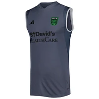 Maillot d'entraînement sans manches adidas Austin FC 2023 pour homme, gris