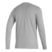 Men's adidas Heather Gray Austin FC Icon AEROREADY Long Sleeve T-Shirt