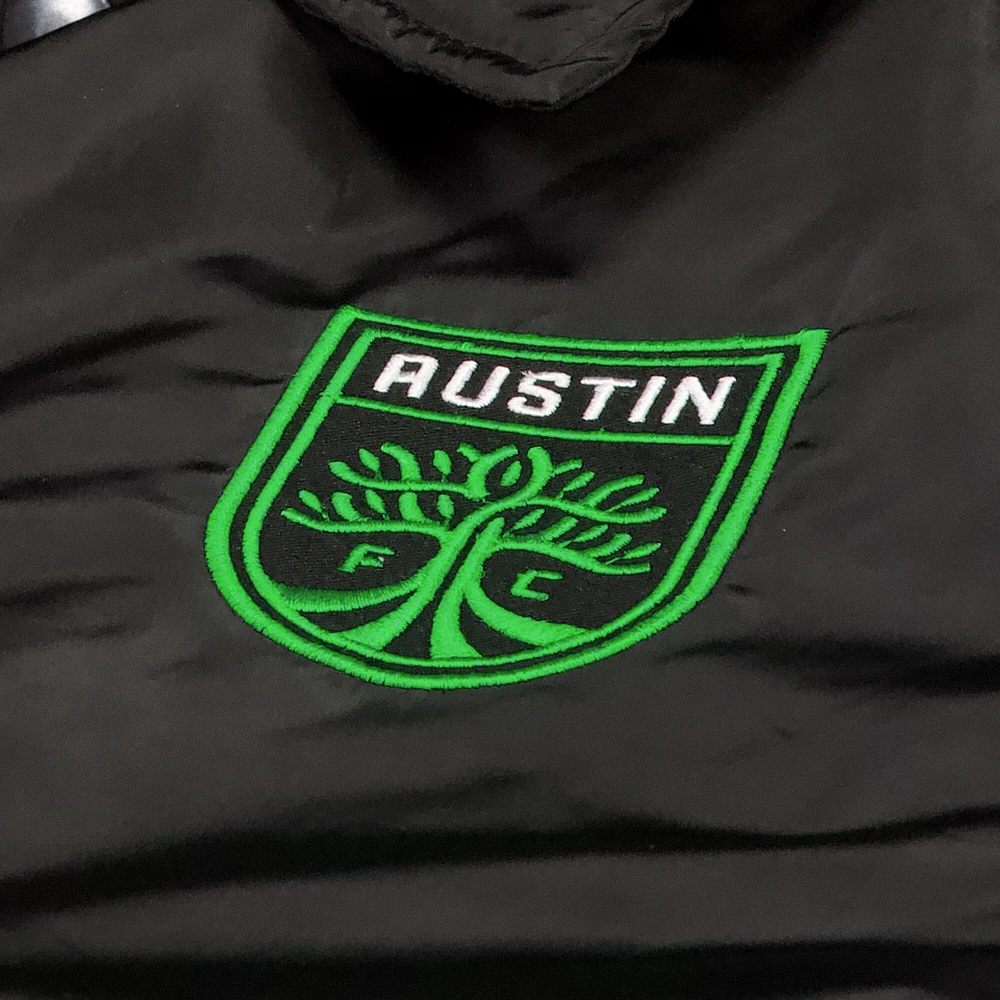 Veste noire à bouton-pression Austin FC 2024 Coaches homme
