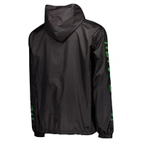 Men's Black Austin FC Graffiti Hoodie Full-Zip Windbreaker
