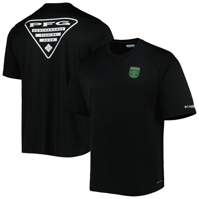 T-shirt noir Columbia Austin FC Terminal Tackle Omni-Shade pour homme