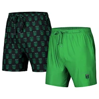 Men's Concepts Sport Black/Kelly Green Austin FC Record 2-Pack Short Set