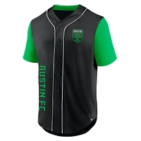 Men's Fanatics Black Austin FC Balance Fashion Baseball Jersey