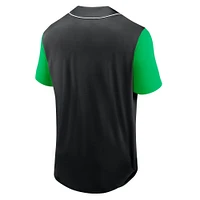 Men's Fanatics Black Austin FC Balance Fashion Baseball Jersey
