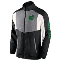 Men's Fanatics  Black Austin FC Net Goal Raglan Full-Zip Track Jacket