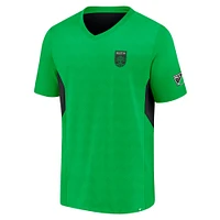 T-shirt à col en V Austin FC Extended Play vert de marque Fanatics pour homme