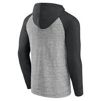 Men's Fanatics Steel Austin FC Deflection Raglan Pullover Hoodie