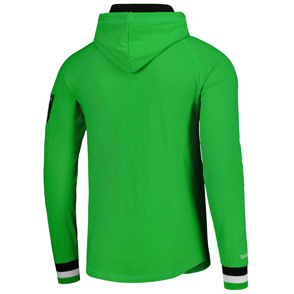 Men's Mitchell & Ness Green Austin FC Legendary Slub Raglan Pullover Hoodie