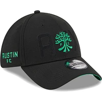 Men's New Era Black Austin FC Kick Off 39THIRTY Flex Hat