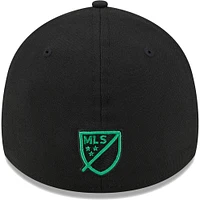 Men's New Era Black Austin FC Kick Off 39THIRTY Flex Hat