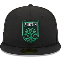 Men's New Era Black Austin FC Patch 59FIFTY Fitted Hat