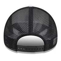 Men's New Era White/Black Austin FC Court Sport Foam A-Frame 9FORTY Adjustable Trucker Hat