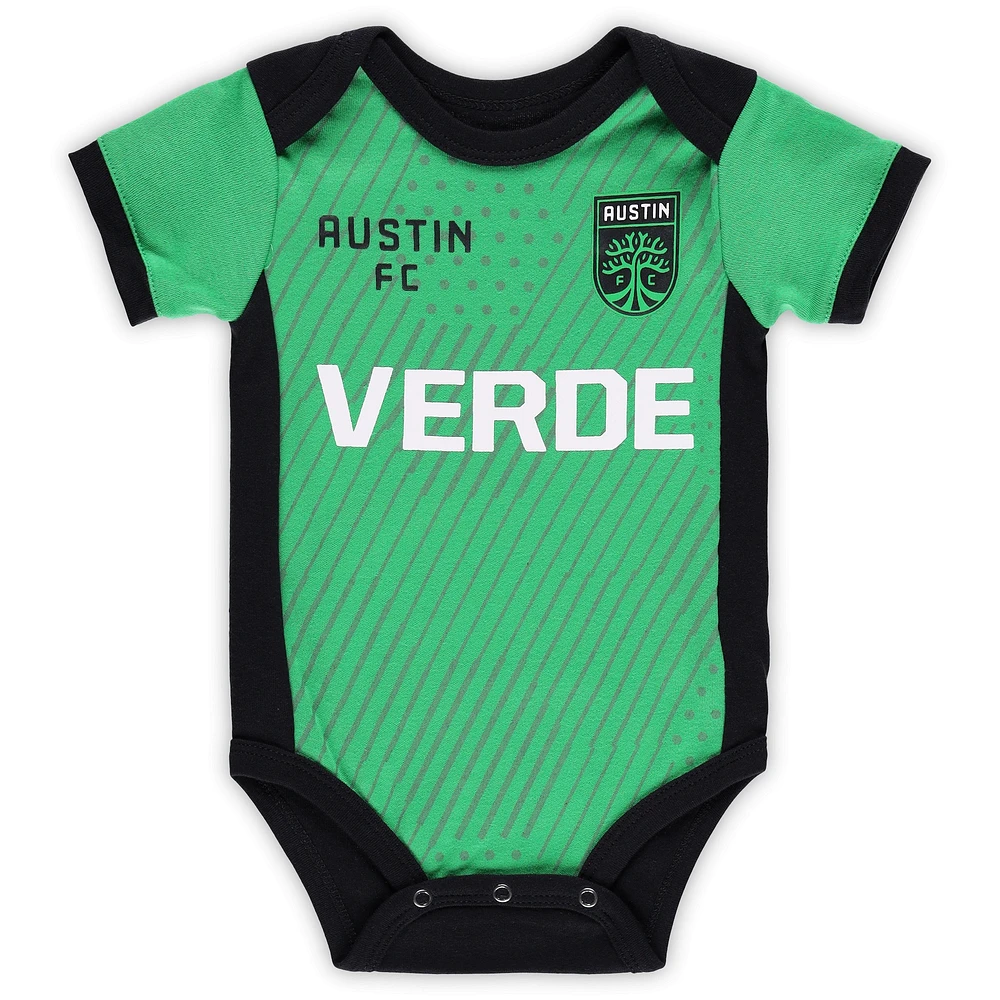 Newborn & Infant Green/Black Austin FC Field Player Bodysuit