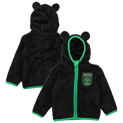 Toddler Sport Design Sweden  Black Austin FC Tie-Breaker Teddy Full-Zip Hoodie