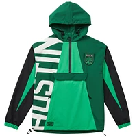 Unisex Live Breathe Futbol Green Austin FC Tekker Half-Zip Anorak Jacket