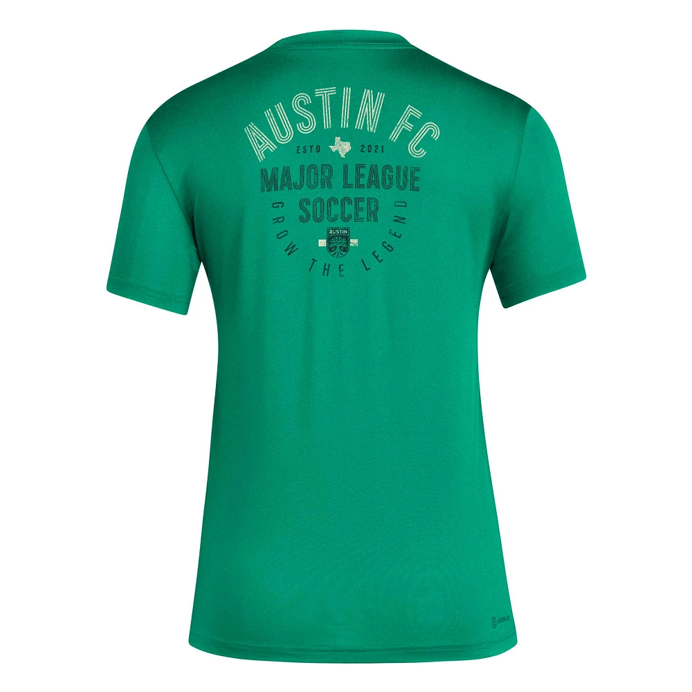 Women's adidas Green Austin FC Local Stoic T-Shirt