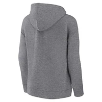 Women's Fanatics  Heather Gray Austin FC Script Pullover Hoodie