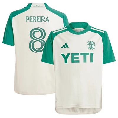 Youth adidas Daniel Pereira Tan Austin FC 2024 The Armadillo Kit Replica Player Jersey