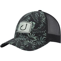 Men's Avid Black Island Time Trucker Snapback Hat