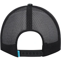 Men's Avid Black Island Time Trucker Snapback Hat