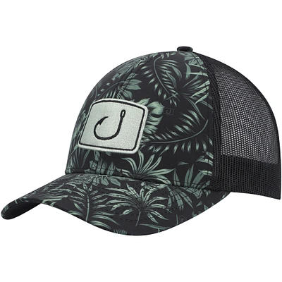 Casquette Snapback Avid Black Island Time Trucker pour hommes